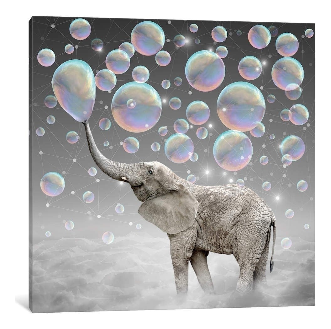 Foto 1 | Cuadro Elefante Colores Moderno En Lienzo Canvas Envío Grati