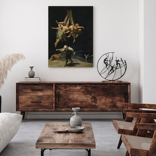 Foto 2 | El Vuelo De Las Brujas Francisco De Goya Cuadro Canvas Arte
