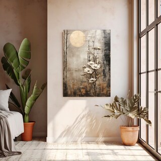 Foto 2 | Cuadro Canvas Flor Paisaje Elegante Decorativo Para Sala