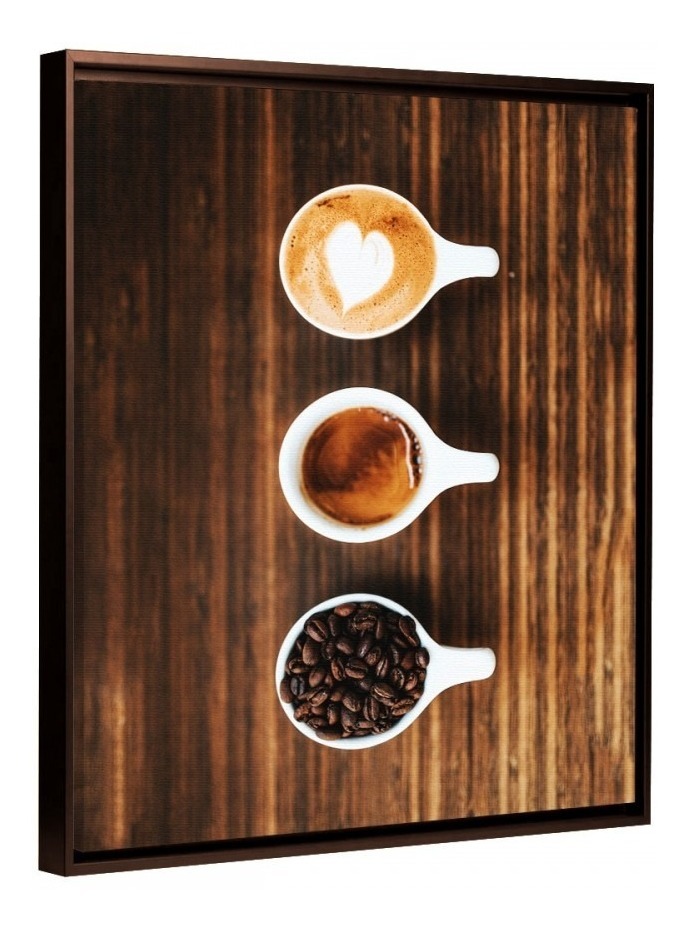 Foto 1 | Cuadro Para Cafeteria Comedor Cafe Espresso En Canvas Coffee Color Café Love