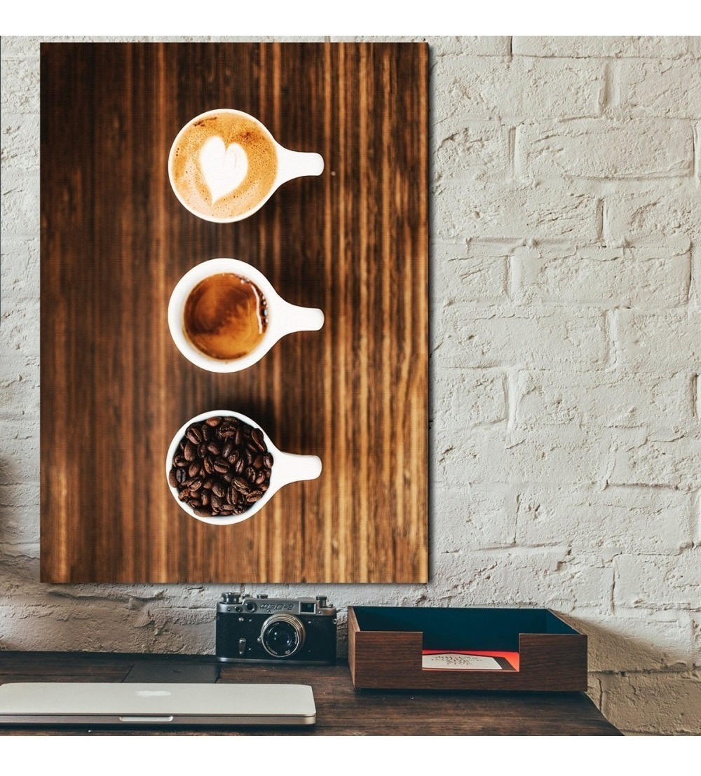 Foto 4 pulgar | Cuadro Para Cafeteria Comedor Cafe Espresso En Canvas Coffee Color Café Love