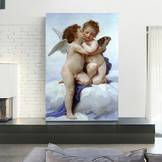Foto 2 | Cuadros Canvas Arte Bouguereau Ángeles Modelos Con Marco