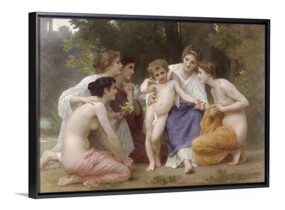 Foto 4 | Cuadros Canvas Arte Bouguereau Ángeles Modelos Con Marco