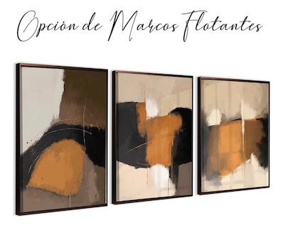 Foto 4 | Set Cuadros Moderno Minimalista Abstracto Grande Canvas Lujo