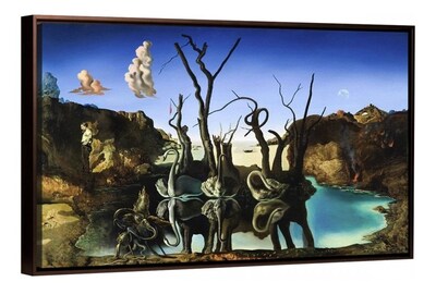Foto 3 | Cuadro Arte En Canvas De Dalí Calidad De Museo Con Marco