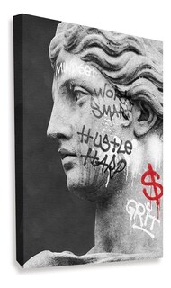 Foto 1 | Cuadro Estatua Ángel Moderno Graffiti Grande Canvas 140x90cm