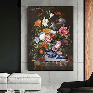 Foto 2 | Tenis Nike Sneakers Flora Cuadros Canvas Hd 130x90 Premium