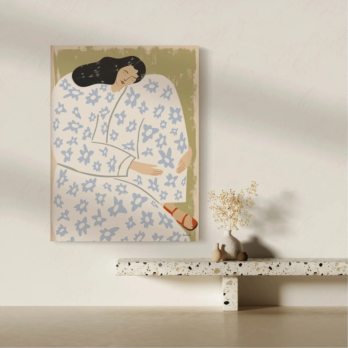 Cuadros Modernos Mujeres Bohemio 60x40cm Canvas