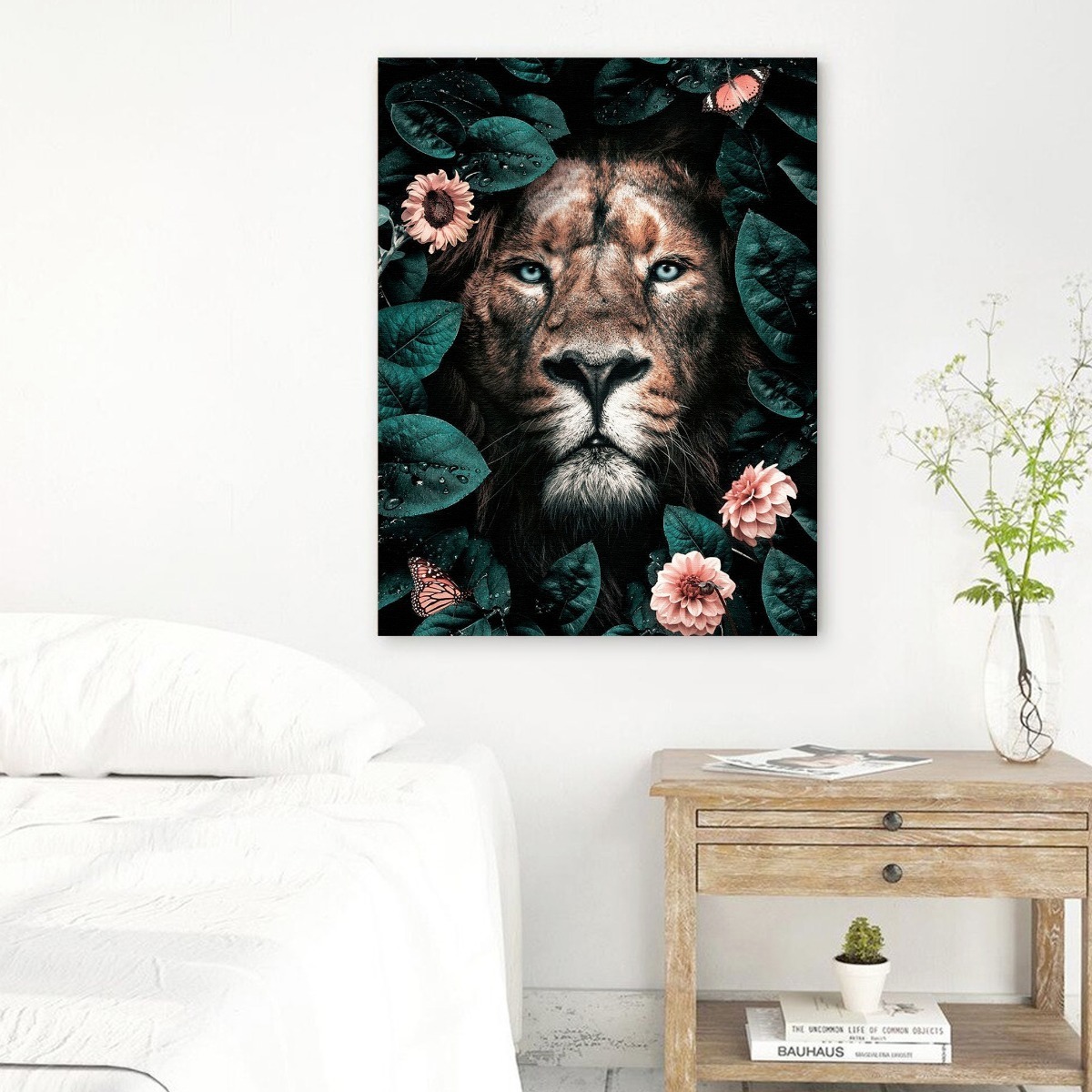 Foto 4 pulgar | Cuadros Decorativos Animales Flores Modernos Varios Canvas