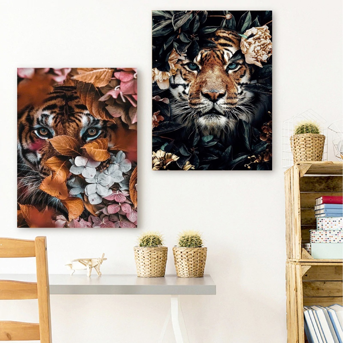 Foto 5 pulgar | Cuadros Decorativos Animales Flores Modernos Varios Canvas