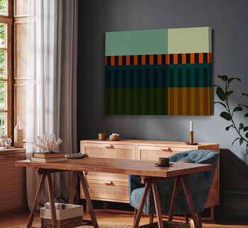 Foto 4 | Cuadros Decorativos Abstractos Modernos Coloridos En Canvas