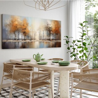 Foto 4 | Cuadro Elegante Arboles Paisaje Abstracto En Canvas Grueso