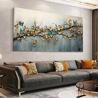 Foto 2 | Cuadro Arbol Rama Mariposas De Lujo Canvas Grueso 120x60 Cm