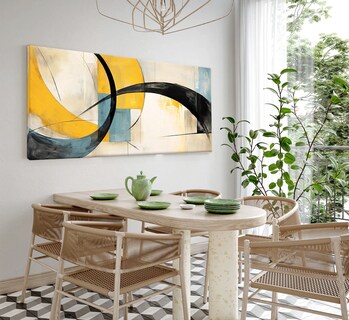 Foto 2 | Cuadro Decorativo Moderno Canvas De Algodón Abstracto Hd No Sintetico Tintas Ecológicas Listo Para Colgar Opcion Marco