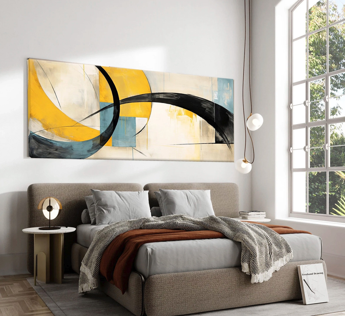 Foto 4 pulgar | Cuadro Decorativo Moderno Canvas De Algodón Abstracto Hd No Sintetico Tintas Ecológicas Listo Para Colgar Opcion Marco