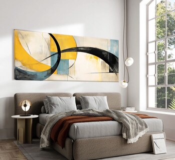 Foto 3 | Cuadro Decorativo Moderno Canvas De Algodón Abstracto Hd No Sintetico Tintas Ecológicas Listo Para Colgar Opcion Marco