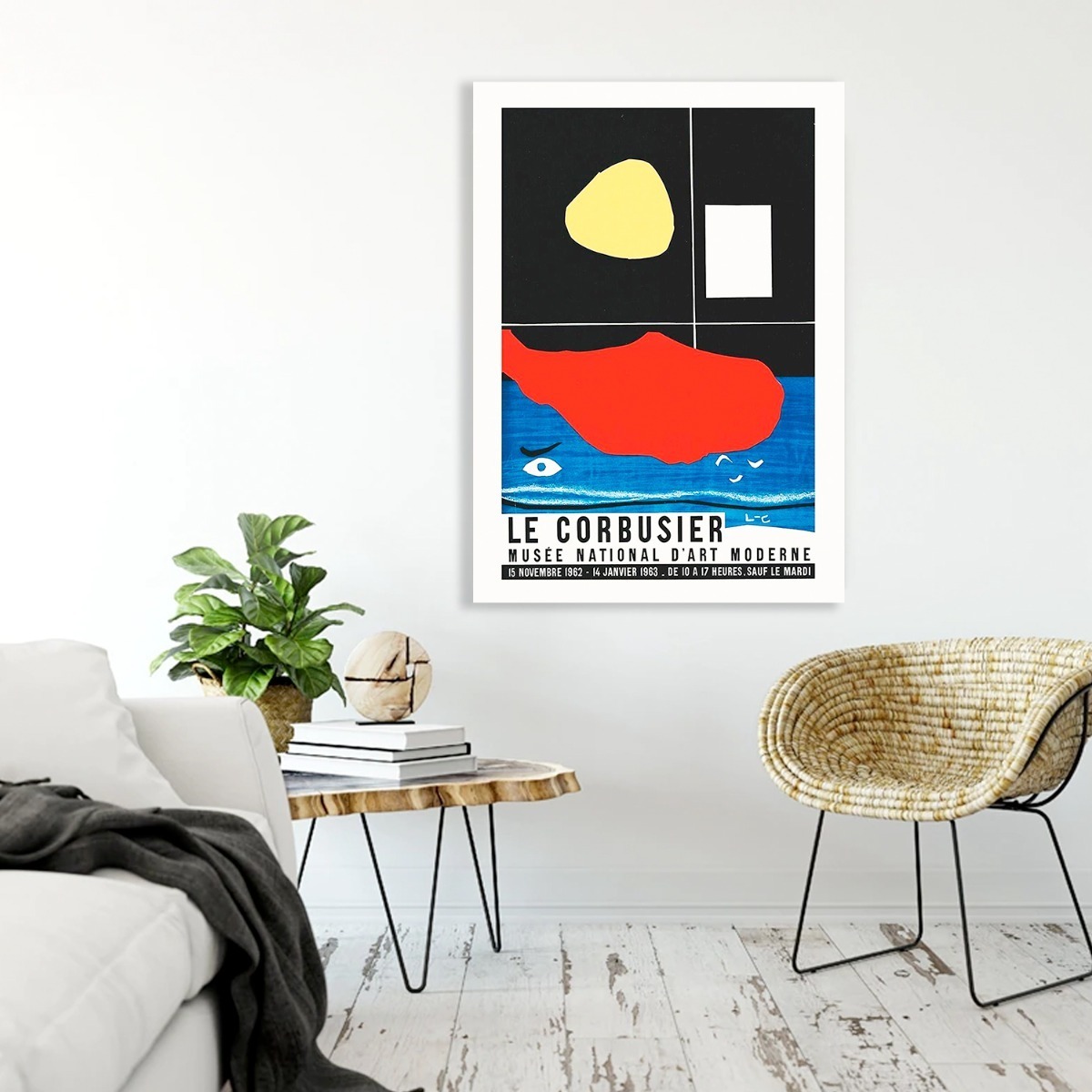 Cuadros Bauhaus Le Corbusier Mid Century Canvas Premium