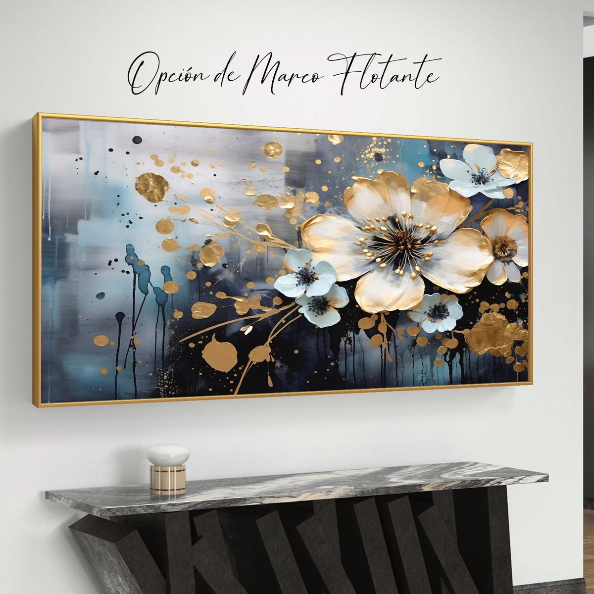 Foto 4 pulgar | Cuadro Canvas Flor Elegante Decorativo Para Sala Listo Colga