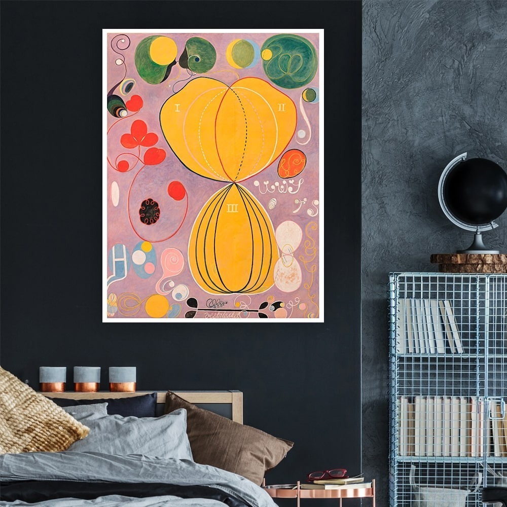 Cuadros Decorativos Hilma Af Klint Arte Abstracto Minimal Color The Ten Largest, No. 7, Adulthood Armazón Bastidor De M