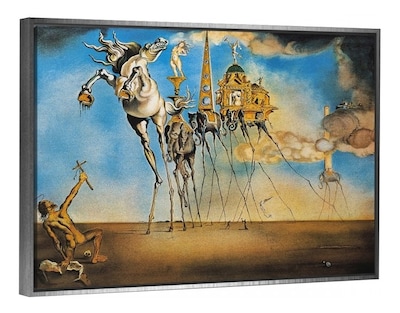 Foto 3 | Cuadro Arte En Canvas De Dalí Calidad De Museo Con Marco