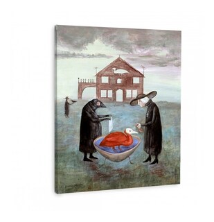 Foto 3 | Leonora Carrington Obras Cuadros Canvas Calidad De Galería Color Bird Bath Armazón Bastidor De Madera