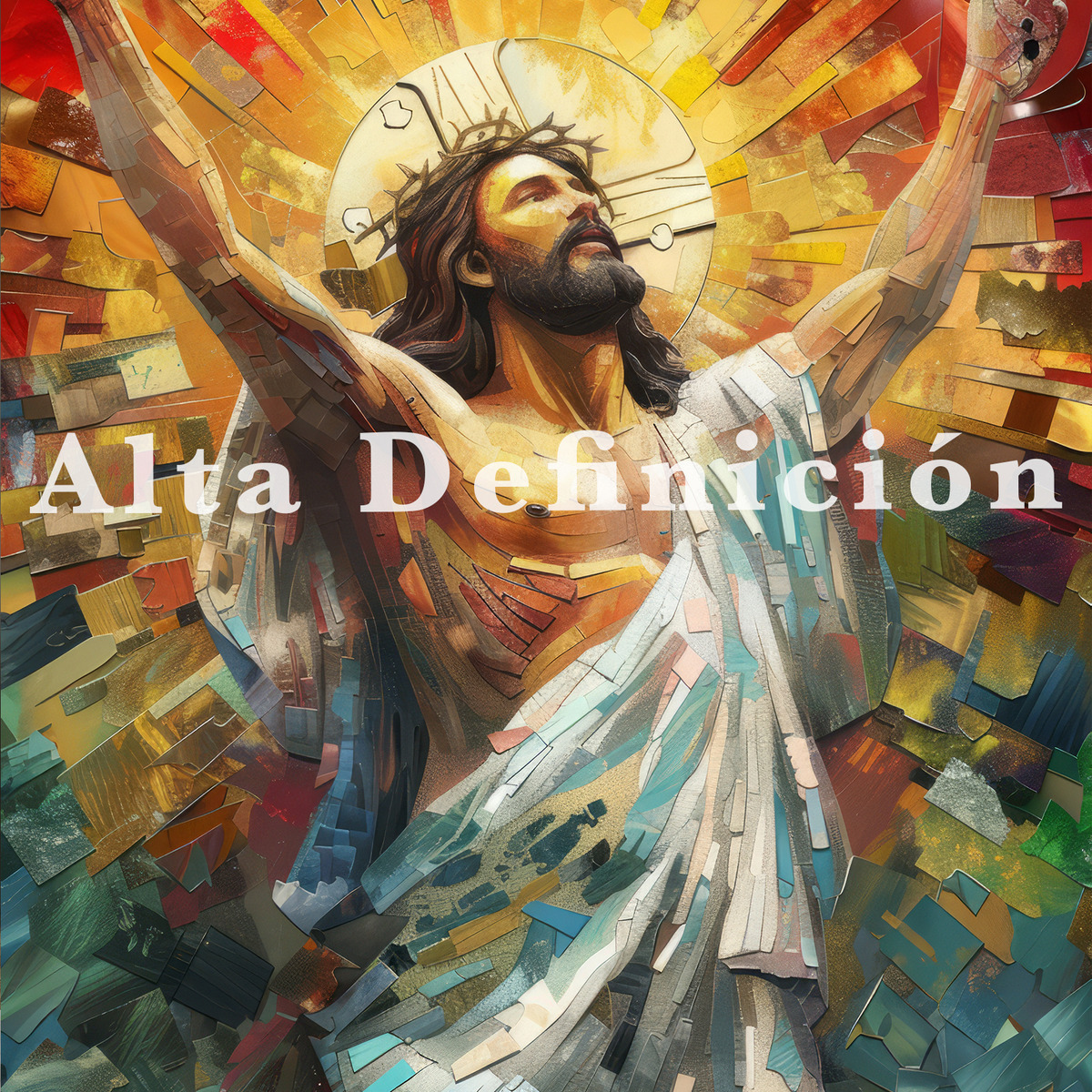 Foto 5 pulgar | Cuadro Canvas Jesús Cristo Estilo Oleo Colores Arte Religios