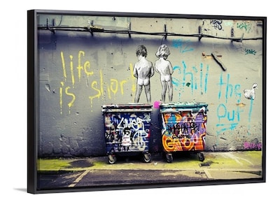 Foto 1 | Cuadro Bansky Amor Love You Graffiti Canvas Grueso 60x90