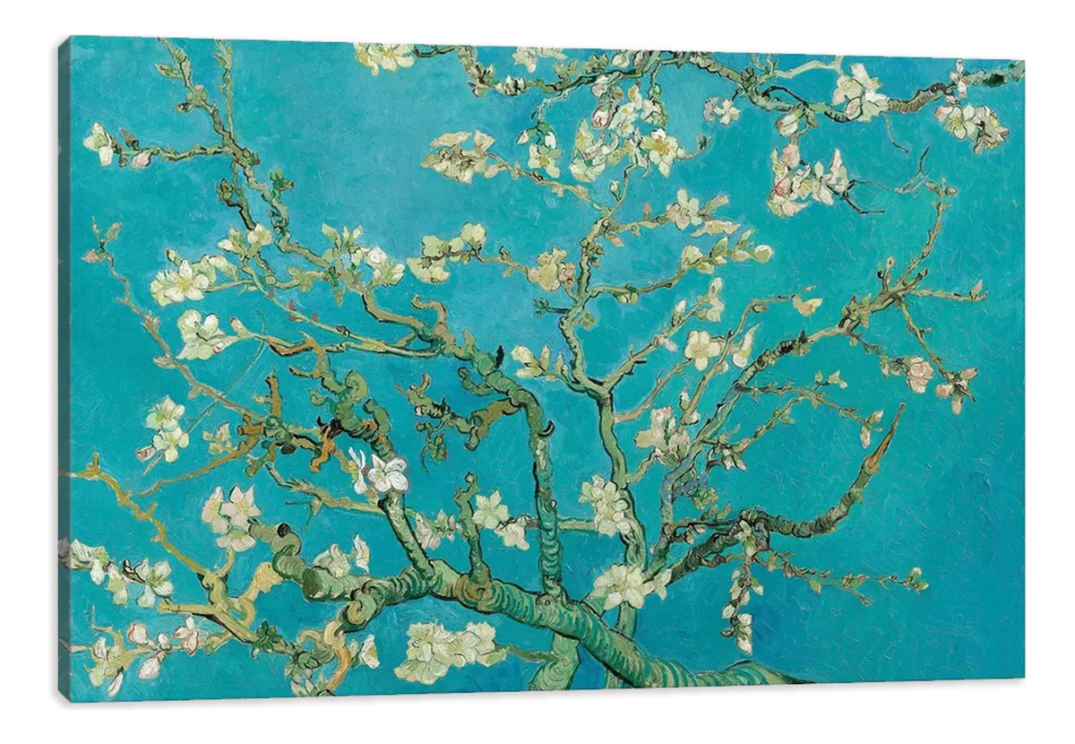 Almond Bloosom Van Gogh Listo Para Colgar (tela Canvas) Color Noche Estrellada Armazón N/a