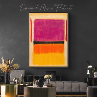 Foto 4 | Cuadros Canva Mark Rothko Arte Abstracto Bastidor 60x80cm