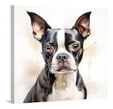 Cuadro Perros Retratos Varias Razas Canvas Decorativo 55x55