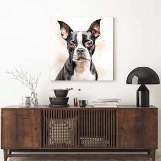 Foto 2 | Cuadro Perros Retratos Varias Razas Canvas Decorativo 55x55