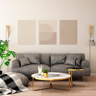Foto 2 | Cuadros Decorativos Modernos Minimalist Lineal Canvas Grueso