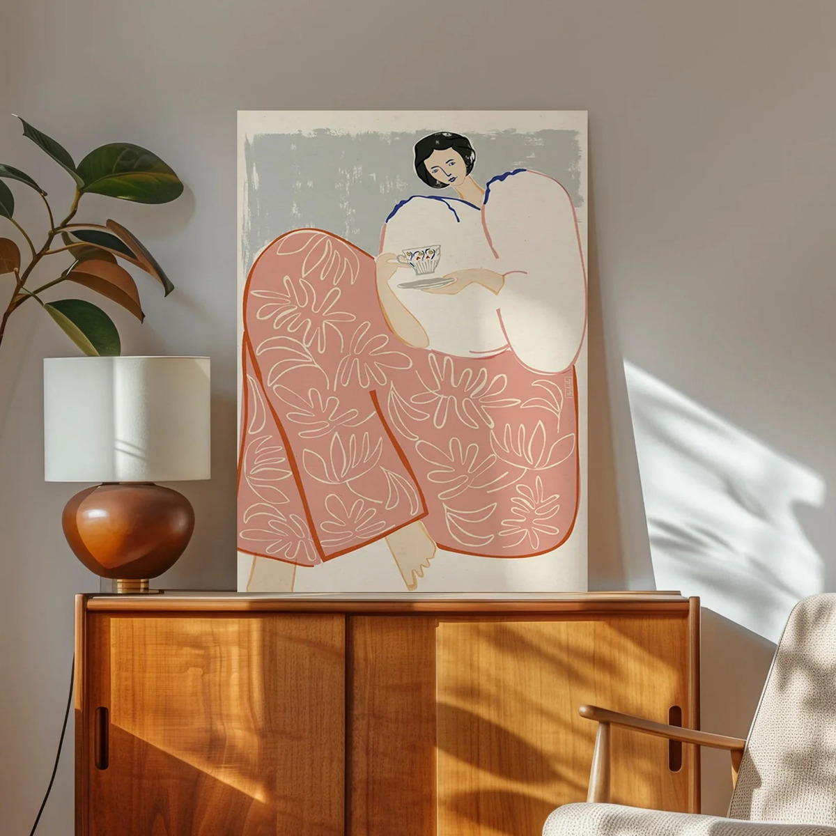 Cuadros Modernos Mujeres Bohemio 60x40cm Canvas