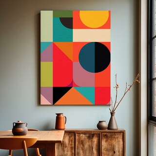 Foto 1 | Cuadros Decorativos Abstractos Modernos Coloridos En Canvas