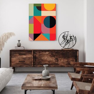 Foto 4 | Cuadros Decorativos Abstractos Modernos Coloridos En Canvas