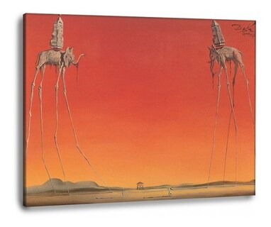 Foto 1 | Cuadro Decorativo Decogaleria Cuadro S. Dalí La Persistencia Moderno De 50cm X 75cm Color Reloj Derritiéndose