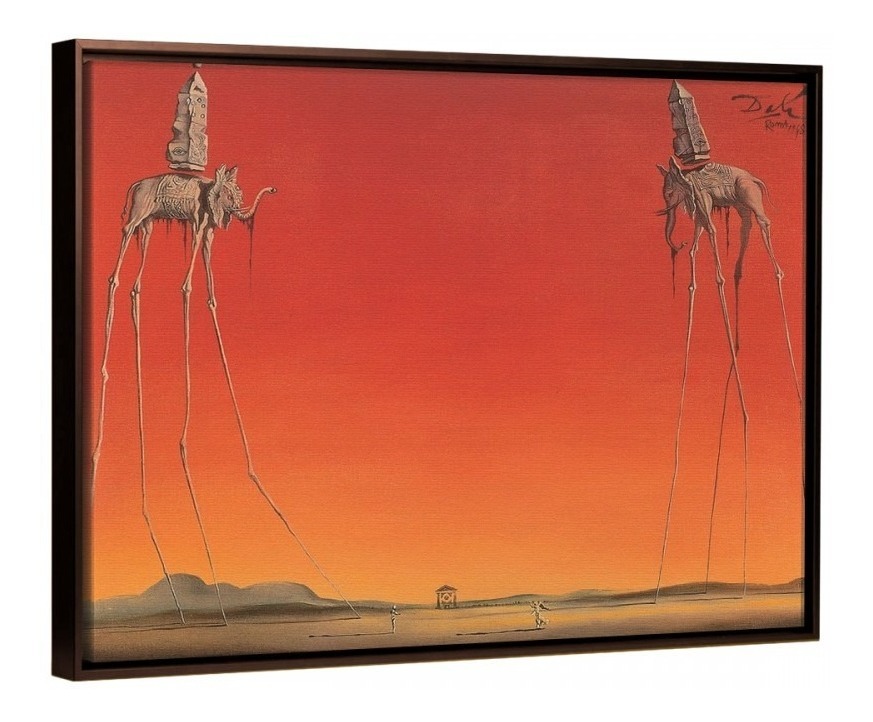 Foto 4 pulgar | Cuadro Decorativo Decogaleria Cuadro S. Dalí La Persistencia Moderno De 50cm X 75cm Color Reloj Derritiéndose