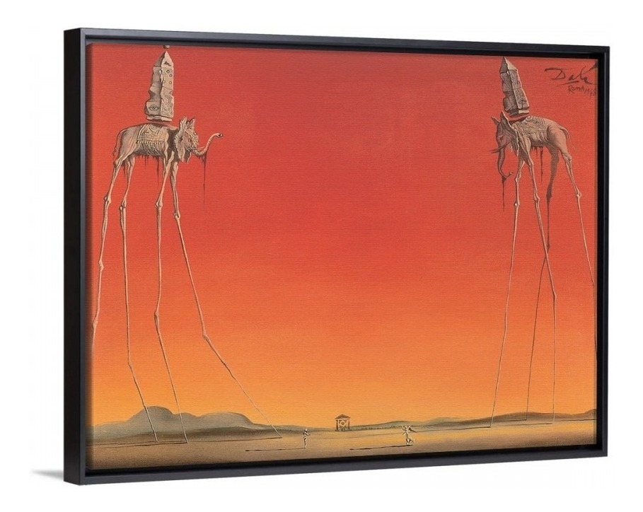 Foto 5 pulgar | Cuadro Decorativo Decogaleria Cuadro S. Dalí La Persistencia Moderno De 50cm X 75cm Color Reloj Derritiéndose