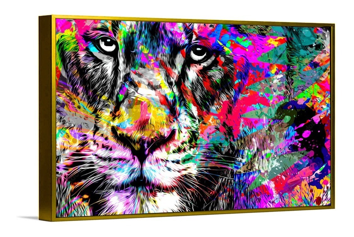 Foto 5 | Cuadro Arte Moderno León Abstracto Colores Elegante Sala