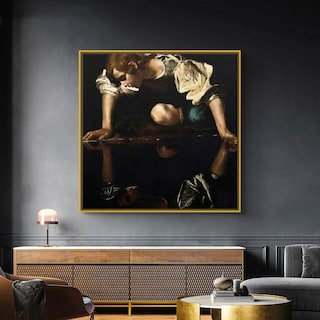 Foto 2 | Cuadros Arte Caravaggio Canvas Estilo Galería 90x90 Cm