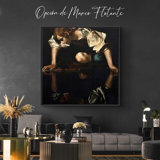 Foto 3 | Cuadros Arte Caravaggio Canvas Estilo Galería 90x90 Cm