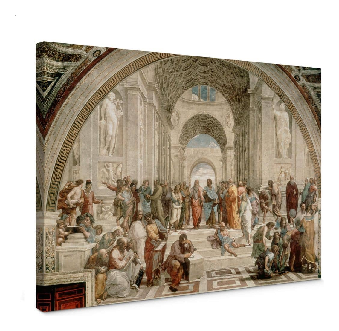 Foto 1 | Cuadro Escuela De Atenas En Lienzo Canvas Con Bastidor Arte