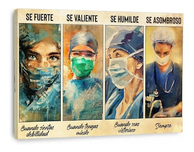 Foto 1 | Cuadro Decorativo Consultorio Medico Enfermeras Doctoras