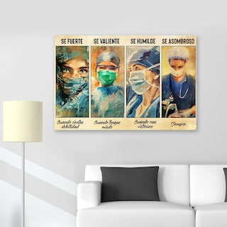 Foto 4 | Cuadro Decorativo Consultorio Medico Enfermeras Doctoras
