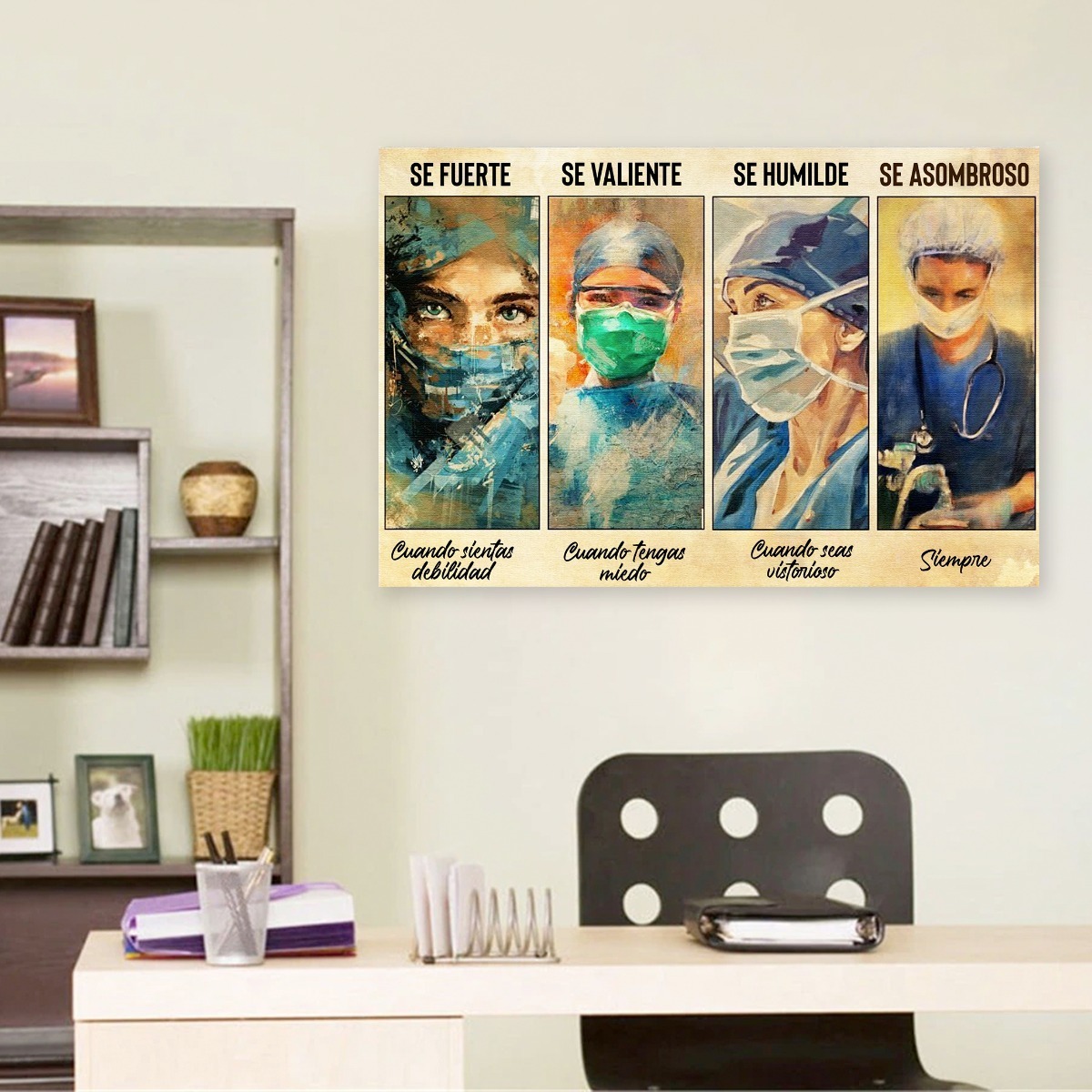 Foto 5 | Cuadro Decorativo Consultorio Medico Enfermeras Doctoras