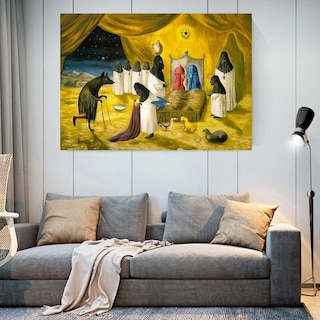 Foto 1 | Leonora Carrington Obras Cuadros Canvas Calidad De Galería Color The Lovers Armazón Bastidor De Madera