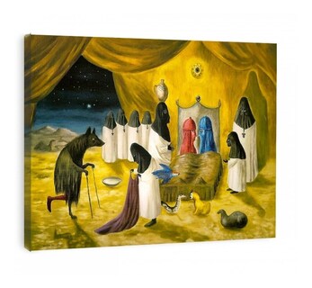 Foto 3 | Leonora Carrington Obras Cuadros Canvas Calidad De Galería Color The Lovers Armazón Bastidor De Madera