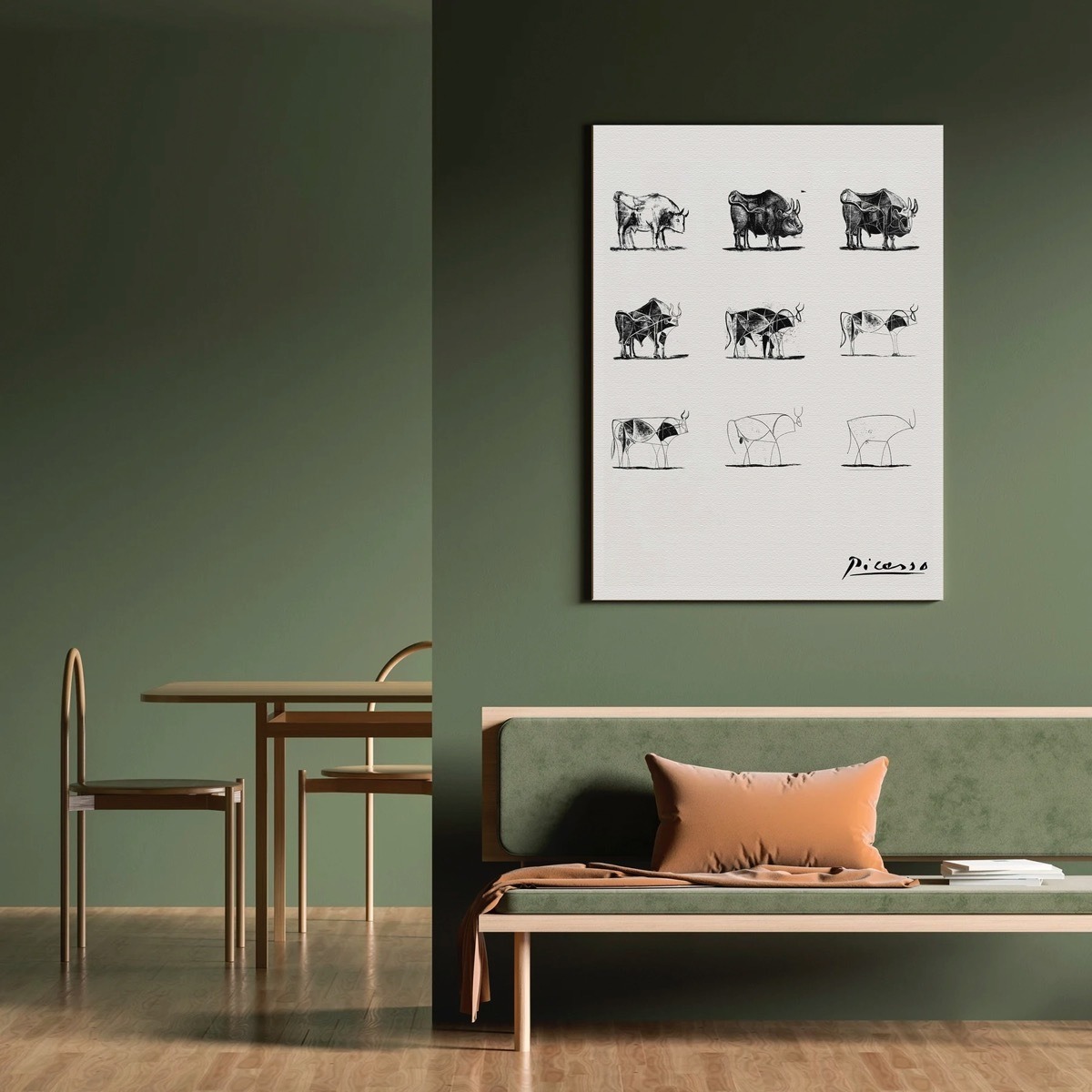 Cuadros Picasso Abstractos Minimalista Modernos Canvas Museo