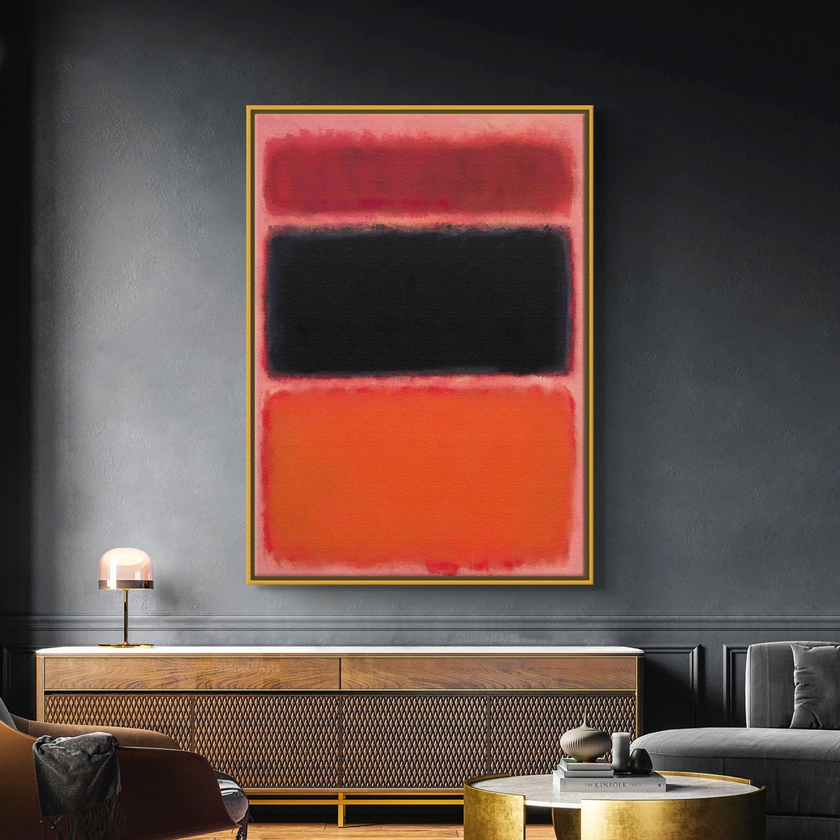 Foto 5 pulgar | Cuadros Canva Mark Rothko Arte Abstracto Bastidor 60x80cm