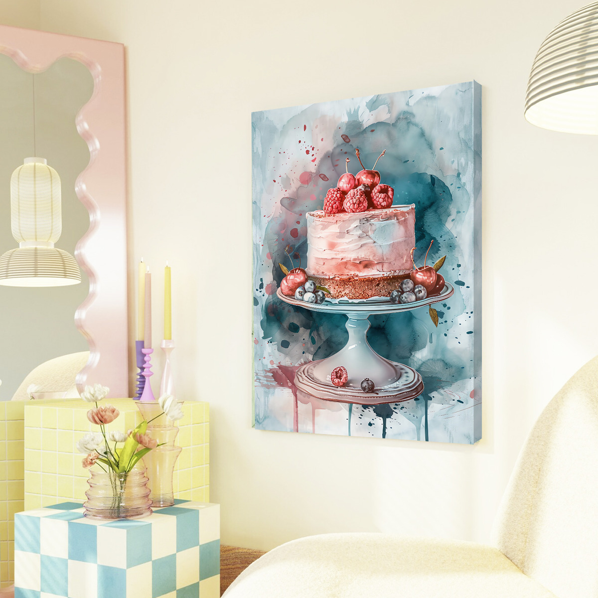 Foto 5 | Cuadro Canvas Decorativo Para Pasterleia Panaderia Pasteles